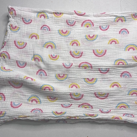 COPY - Rainbow Muslin Blanket/Swaddle - Picture 1 of 5